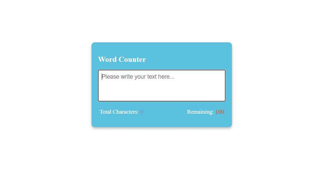 Word Counter